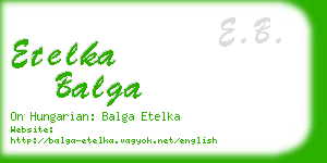 etelka balga business card